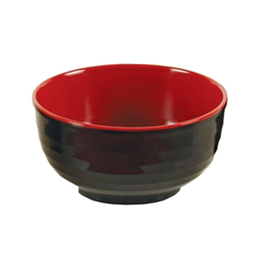 Yanco Black & Red Melamine 6 1/4" BOWL 16 OZ