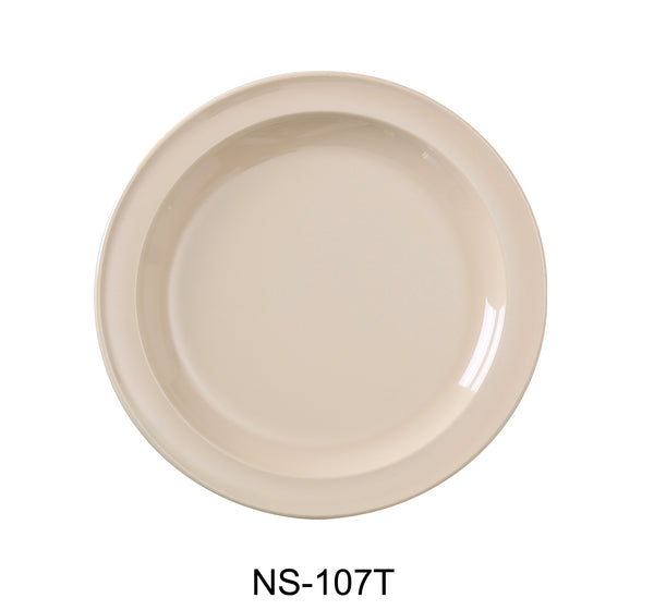 Yanco Nessico Melamine 7 1/4" ROUND DESSERT PLATE TAN