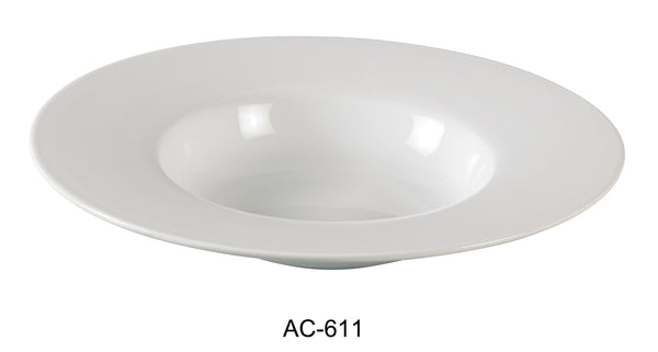 Yanco Abco Chinaware 11 1/2" DESSERT PLATE 2 1/4" DEEP 14 OZ