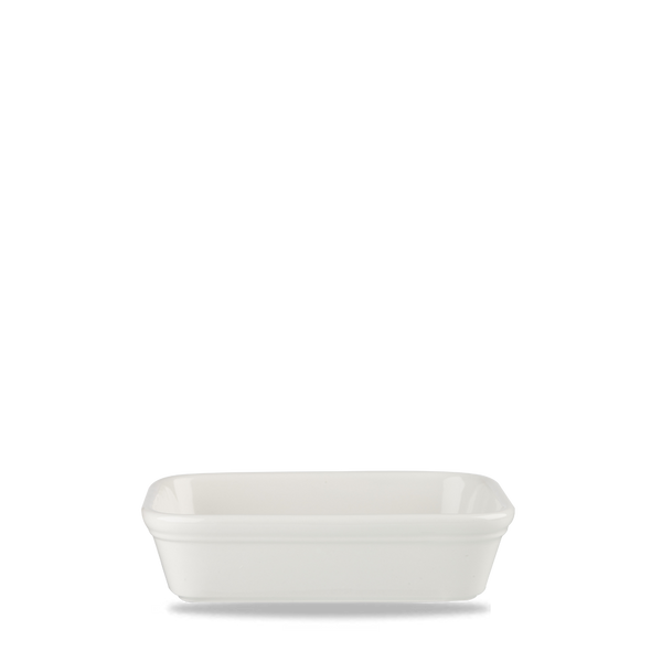 White Cookware  Shallow Rectangular Dish 6.13" Box 12