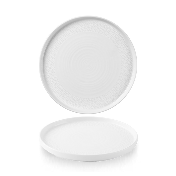 Isla White Walled Plate 21cm 8 1/4" H: 2cm