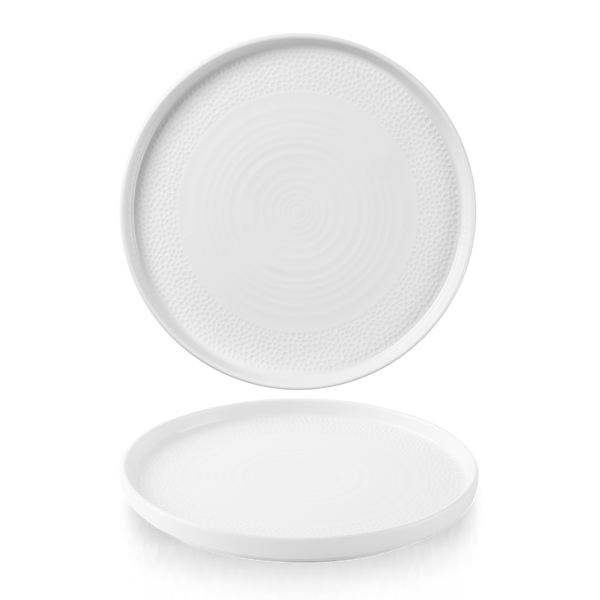 Isla White Walled Plate 26cm 10 1/4" H: 2cm