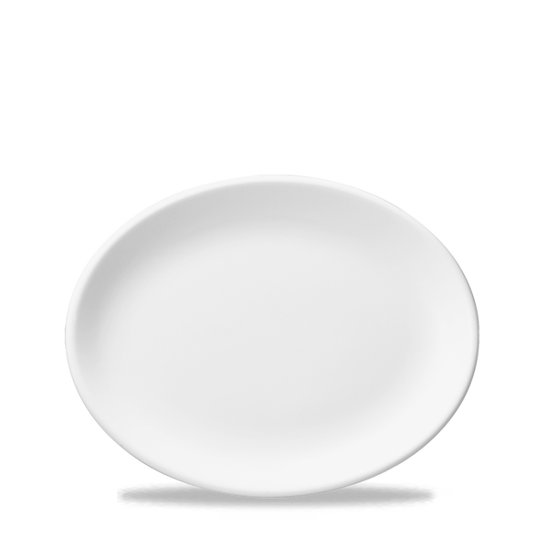 White  Oval Plate 11" Box 12