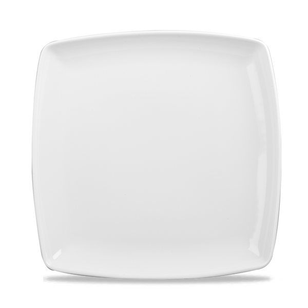 White  Deep Square Plate 10.25" Box 6