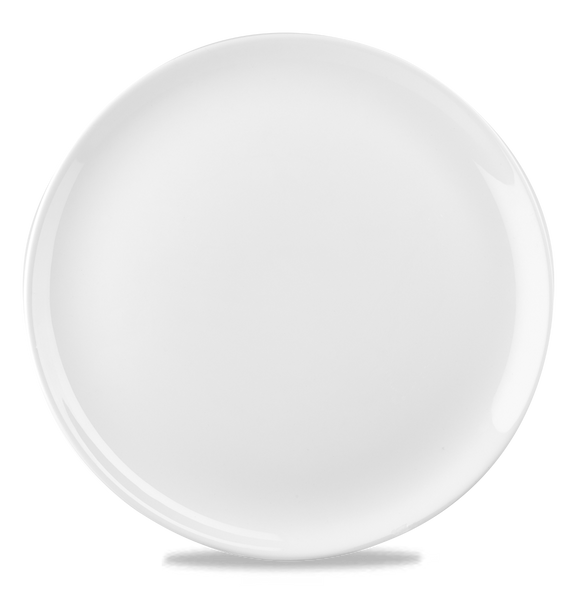 White Round Evolve Plate 12" Box 6