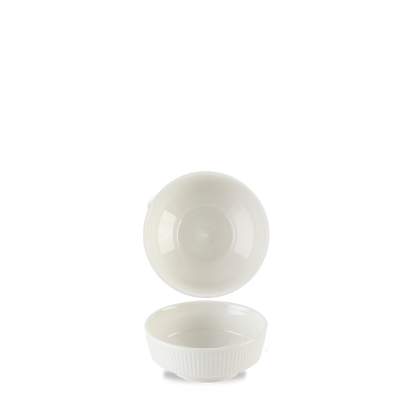 Nourish White Kochi Shallow Bowl 26cl 9oz H:5cm Dia: 11.5cm 4 1/2" Box 12