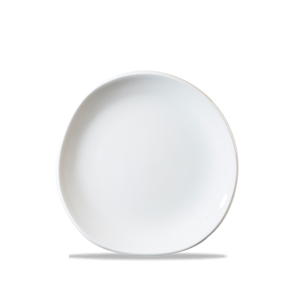 White Round Trace Plate 7 1/4" Box 12