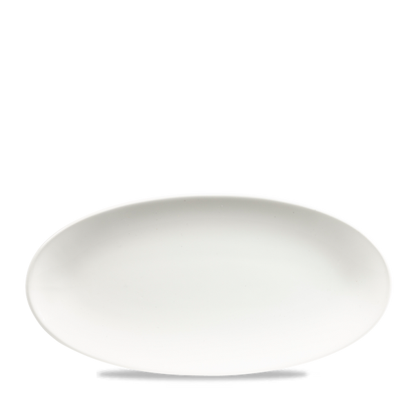 White Oval Chefs Plate 11 4/5X5 3/4" Box 12