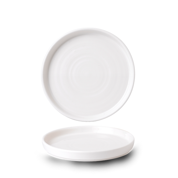 White  Walled Plate 6.3" Box 6