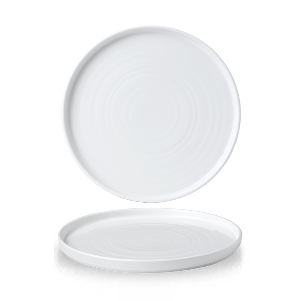 White  Walled Plate 10 2/8" Box 6