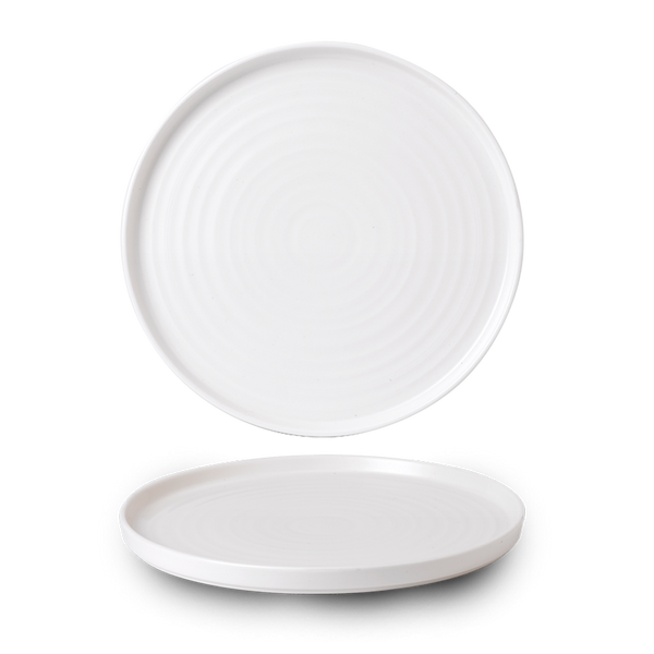 White  Walled Plate 11" Box 6