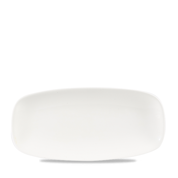 White  Chefs Oblong Plate 10.6"X5" Box 12