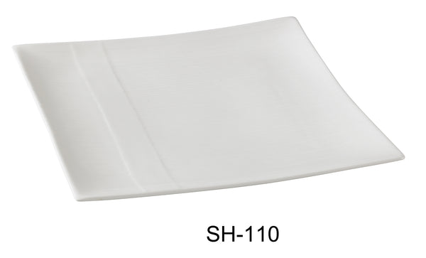 Yanco Shanghai Chinaware 10 1/4" SQUARE PLATE