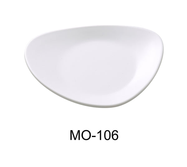 Yanco Moderne Melamine 6" X 4 1/2" TRIANGLE PLATE