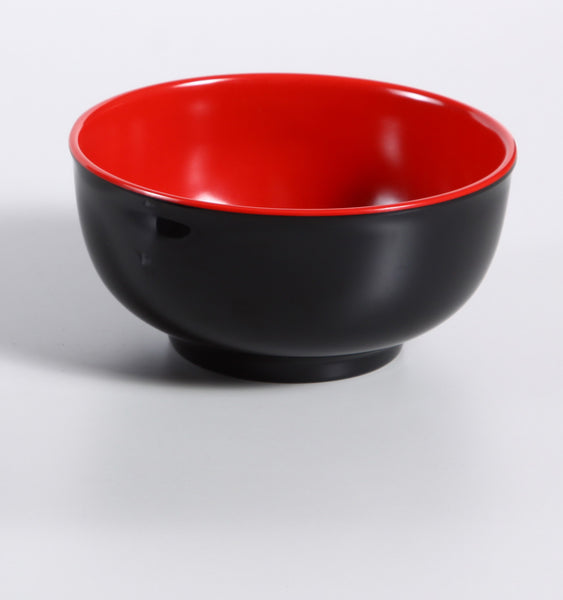 Yanco Black & Red Melamine 6 7/8" BOWL 22 OZ