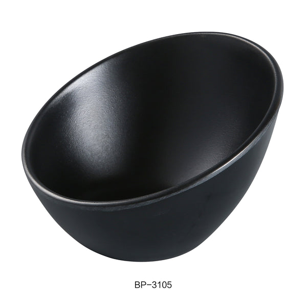 Yanco Black Pearl Melamine 5" SHEER BOWL 5 OZ