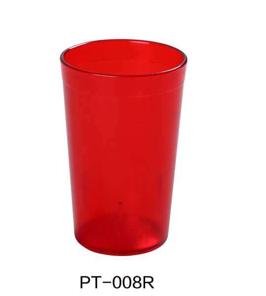 Yanco Tumbler Plastic 8 OZ TUMBLER RED