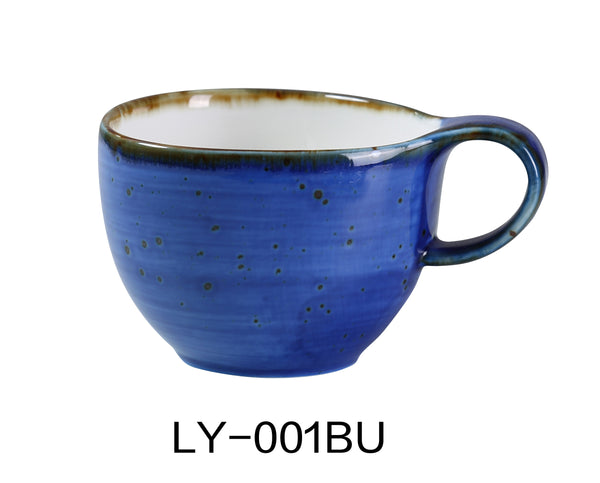 Yanco Lyon-Blue Chinaware 4" X 2 5/8" COFFEE/TEA CUP 7 OZ BLUE