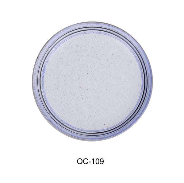 Yanco Ocean Chinaware 9" X 7/8" COUPE PLATE