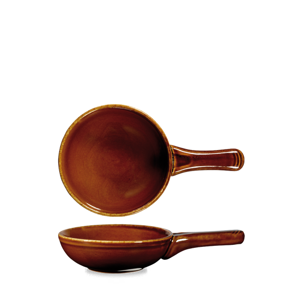 Rustic Brown  Small Skillet 13Oz Box 6