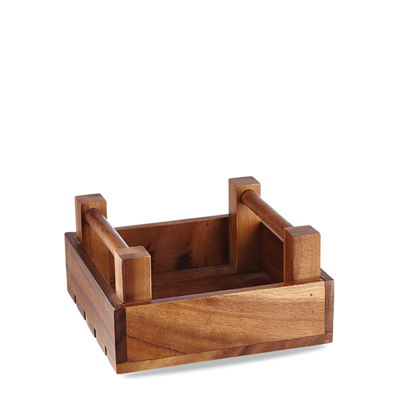 Wood  Sq Crate 7 7/8X7 7/8X3 7/8" Box 4