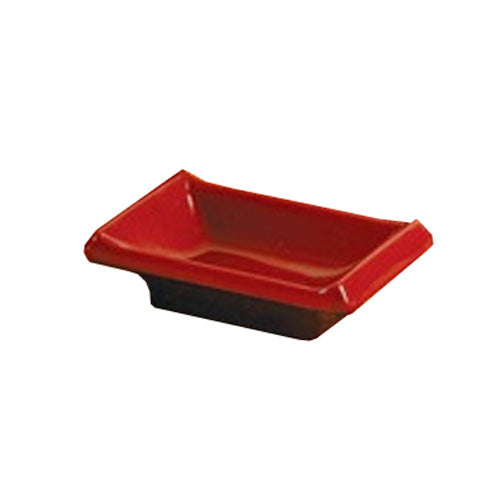 Yanco Black & Red Melamine 3 3/4" X 2 1/2" SAUCE DISH