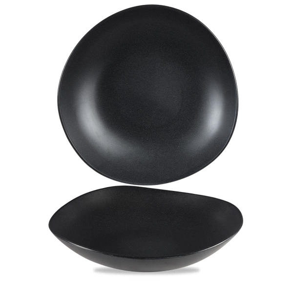 Plastic Trace Granite Blk Melamine Bowl 15" Box 2