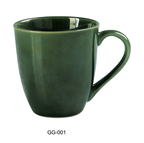 Yanco Green Gem Chinaware 3-5/8" X 4" MUG 12 OZ