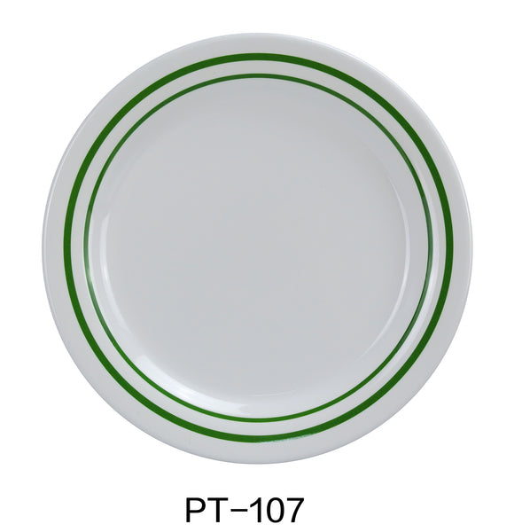 Yanco Pine Tree Melamine 7 1/4" ROUND DINNER PLATE