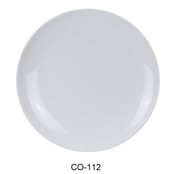 Yanco Coupe Pattern Melamine 12" ROUND PLATE