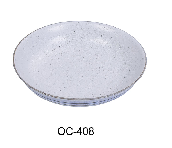 Yanco Ocean Chinaware 8" X 1 1/2" DEEP SOUP / SALAD PLATE 14 OZ