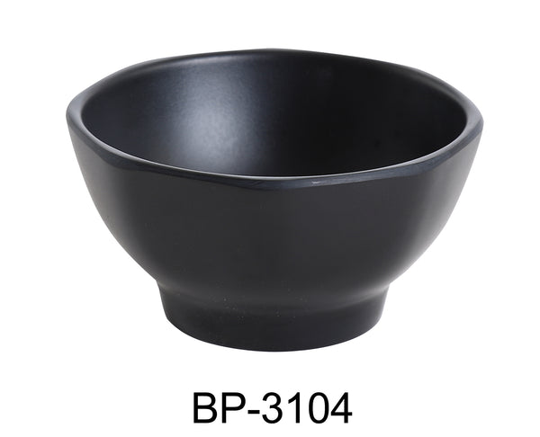 Yanco Black Pearl Melamine 4 1/2" X 2 1/2" MISO SOUP BOWL 10 OZ