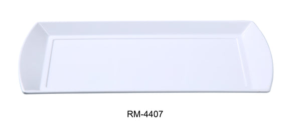 Yanco Rome Melamine 13 3/4" X 6 1/2" RECTANGULAR PLATE