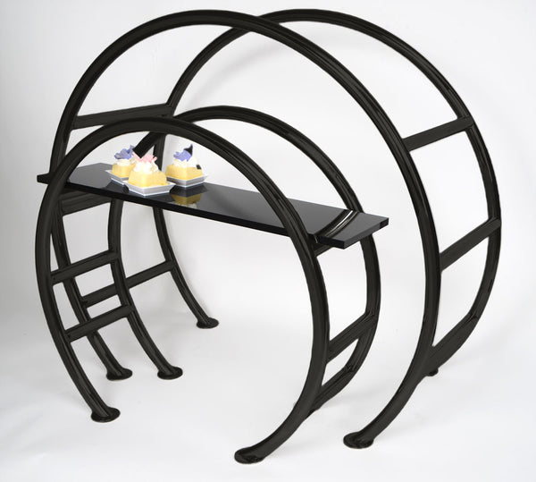 Circular Tabletop Display, large, 3 level,  modern design, double sided service