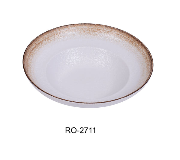 Yanco Rockeye-2 Chinaware 11" X 3" DEEP MEDITERRANEAN BOWL 32 OZ