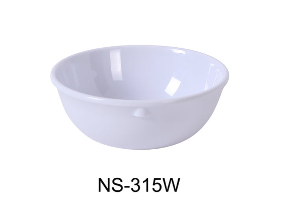 Yanco Nessico Melamine 5 1/4" X 2" NAPPIE 15 OZ WHITE