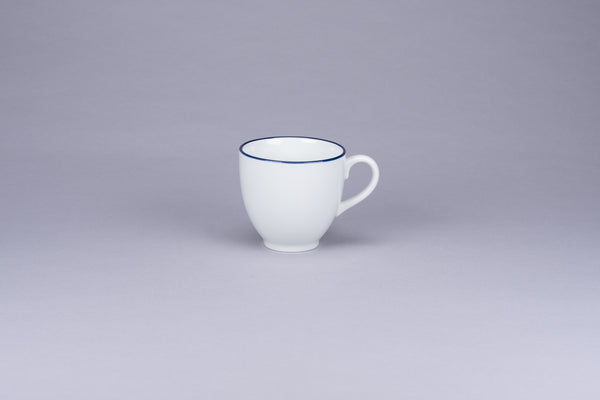 RIMZ FLORA MUG WITH BLUE RIM, 15.2 OZ