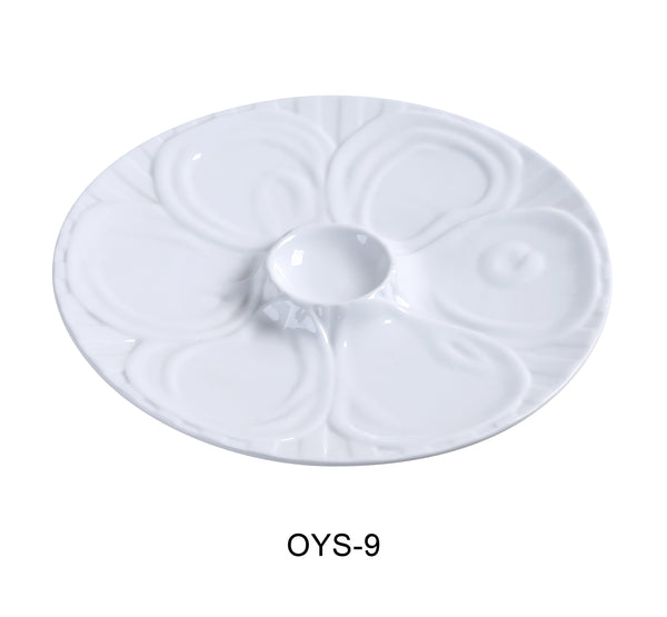 Yanco Accessories Chinaware 9" OYSTER PLATE