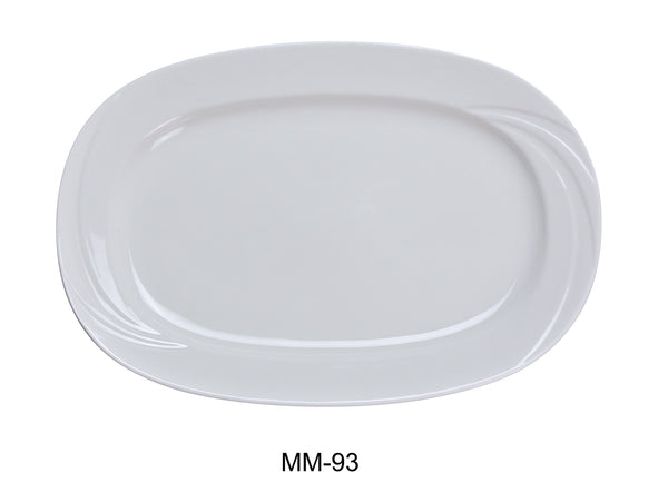 Yanco Miami Chinaware 11 3/4" x 8 1/2" RECTANGULAR PLATTER