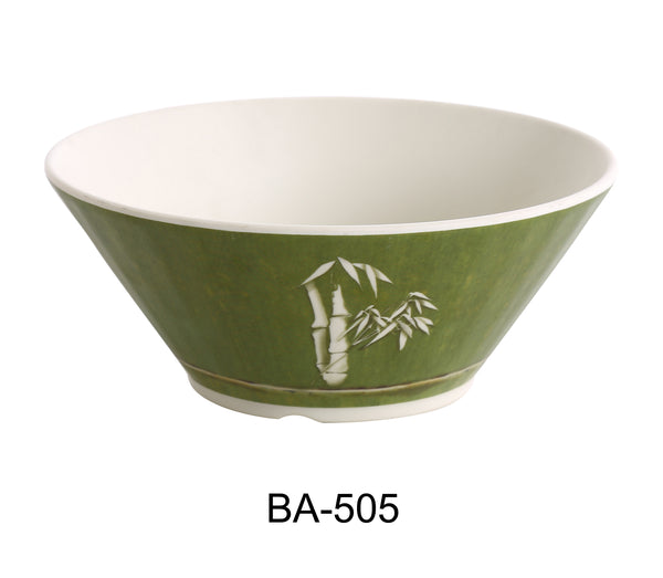 Yanco Bamboo Style Melamine 5 1/2" SOUP BOWL 16 OZ