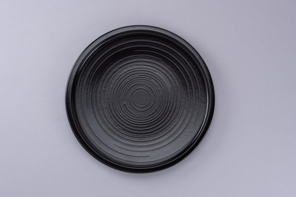 Selva Basics FLAT COUPE PLATE, 9.4"D, BLACK