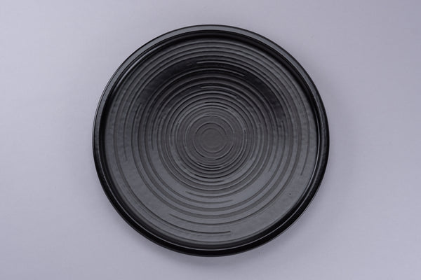 Selva Basics FLAT COUPE PLATE, 11"D. BLACK