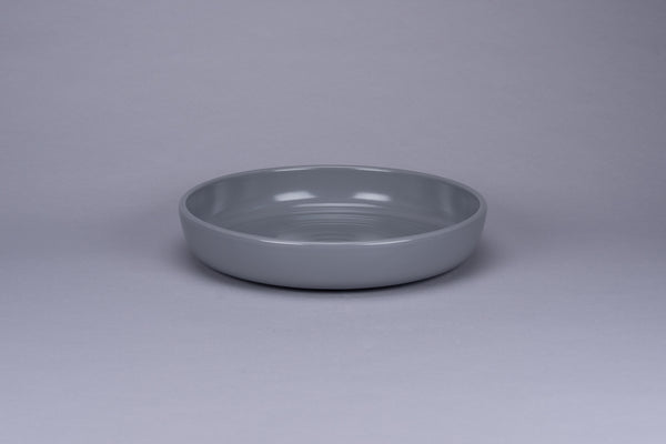 Selva Basics ROUND DEEP COUPE PLATE, 9.4"D, 42.4 OZ, GREY