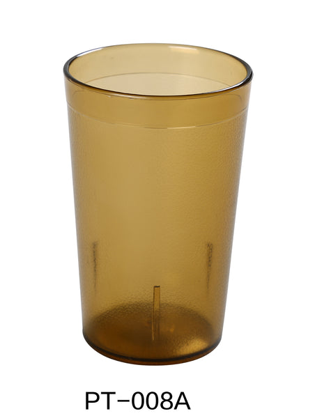 Yanco Tumbler Plastic 8 OZ TUMBLER AMBER