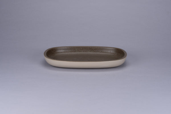 Selva Additions OVAL FLAT PLATE, 10.3" DARK BROWN