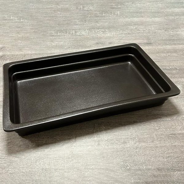 Porcelain Dish, 21"W x 13"D x 3"H, rectangle, 300 fl oz. capacity, pearl black neofusion