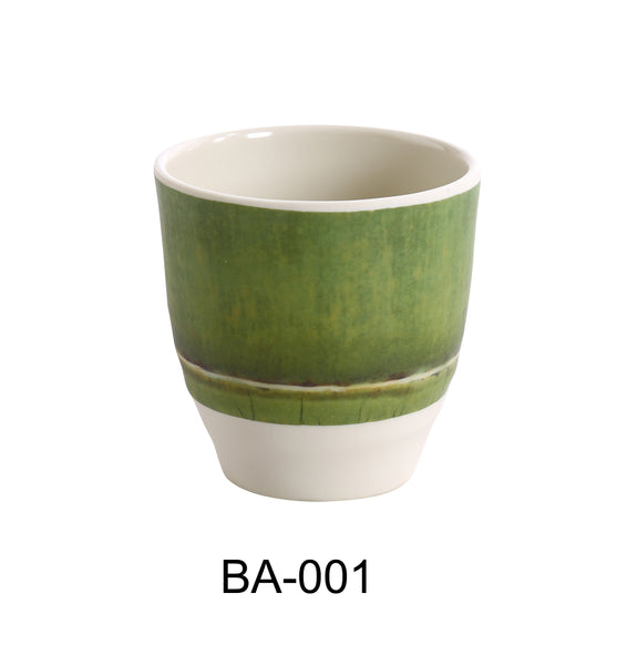 Yanco Bamboo Style Melamine 3" X 3" TEA CUP 7 OZ