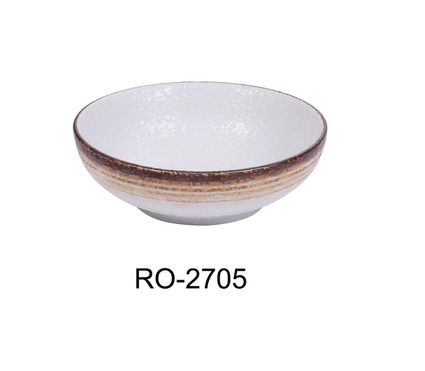 Yanco Rockeye-2 Chinaware 5" X 1 3/4" MISO SOUP BOWL 8 OZ