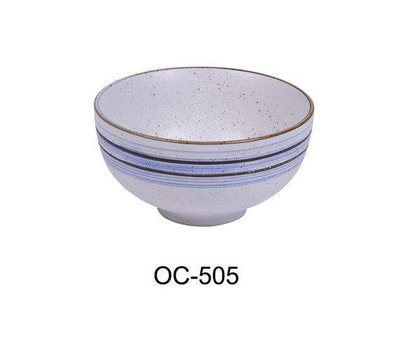 Yanco Ocean Chinaware 4 1/2" X 2 1/4"H RICE BOWL 8 OZ