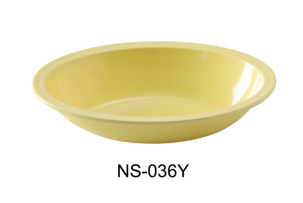 Yanco Nessico Melamine 10" X 7 1/4" X 2 1/4" OVAL BOWL 36 OZ YELLOW